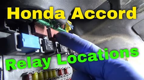 2007 honda accord main relay location|2007 honda accord alarm fuse.